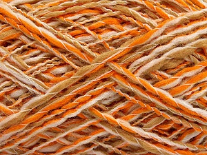 Sale Self-Striping Orange, Beige, White