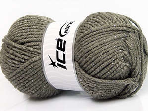 Wool Bulky Glitz Grey, Silver