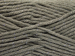 Wool Bulky Glitz Grey, Silver