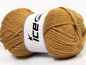 Wool Bulky Glitz Açık Kahve Altın