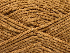 Wool Bulky Glitz Açık Kahve Altın
