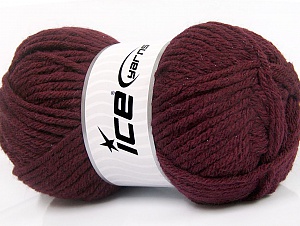 Wool Bulky Glitz Maron