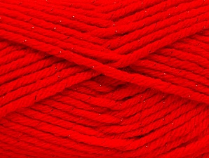 Wool Bulky Glitz Kırmızı