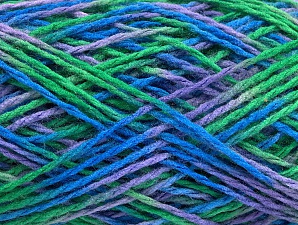 Sale Self-Striping Green, Blue, Lilac