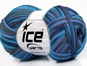 Tube Cotton Fine Navy, Turquoise, Rose Pink