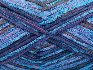 Tube Cotton Fine Navy, Turquoise, Rose Pink