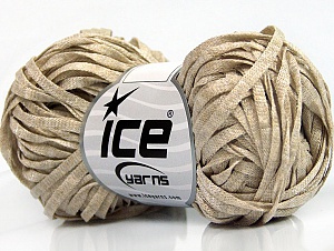 Viscose Shine Bulky Beige Melange