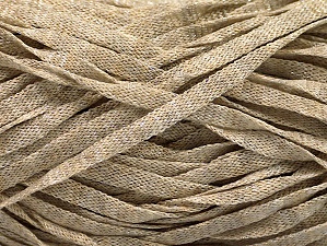 Viscose Shine Bulky Beige Melange