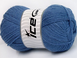 Solid Sock Jeans Blue