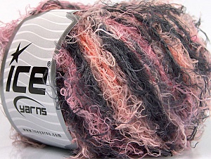 Modena Viscose Somon Pembe Siyah