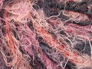Modena Viscose Somon Pembe Siyah