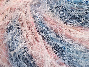 Modena Viscose Pembe tonları Indigo Mavi