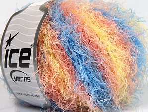 Modena Viscose Sarı Somon Mavi