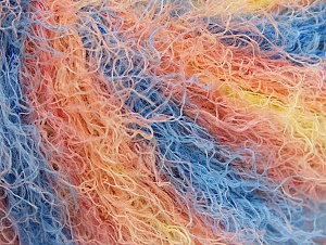 Modena Viscose Sarı Somon Mavi