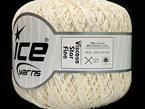 Viscose Star Fine Pearl Krem