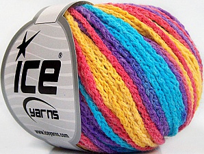 Monaco Turquoise, Purple, Salmon, Yellow