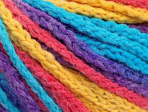 Monaco Turquoise, Purple, Salmon, Yellow