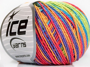 Venice Blue, Purple, Green, Orange, Salmon