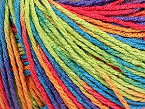 Venice Blue, Purple, Green, Orange, Salmon