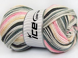 GumBall Grey Shades, Cream, Pink, White
