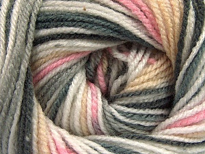 GumBall Grey Shades, Cream, Pink, White