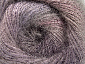 Mohair Pastel Lilac Shades, Grey, Pink