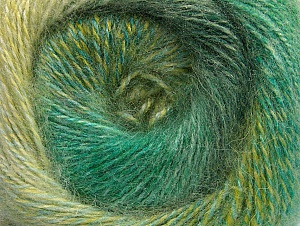 Mohair Pastel Green Shades