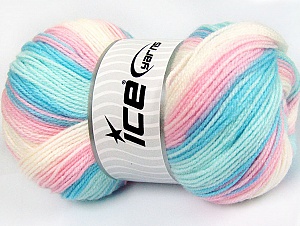 Baby Batik Beyaz Pembe tonları Mavi Tonları