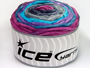Cakes Chenille Turkuaz Orkide Leylak Gri Tonları Mavi