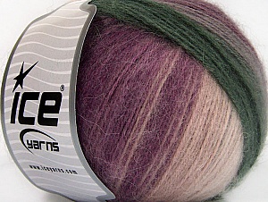 Angora Design Purple Shades, Cream, Grey Shades
