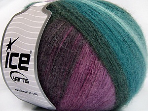 Angora Design Teal, Anthracite, Purple Shades
