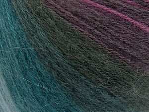 Angora Design Teal, Anthracite, Purple Shades