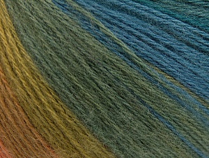 Angora Design Turkuaz Somon Yeşil Tonları Mavi