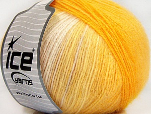 Angora Design Yellow Shades, White