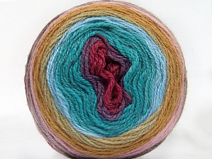 Cakes Wool DK Lilac, Gold, Turquoise, Purple, Red