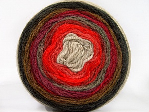 Cakes Wool DK Gri Koyu Gri Bordo Kahverengi Bej