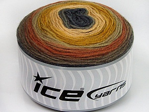 Cakes Wool DK Brown Shades, Olive Green, Cream, Dark Grey