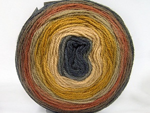 Cakes Wool DK Brown Shades, Olive Green, Cream, Dark Grey