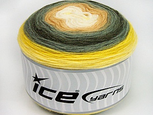 Cakes Wool DK Sarı Tonları Beyaz Açık Kahve Gri Tonları