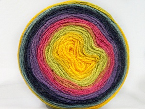 Cakes Wool DK Yellow, Light Green, Pink, Lilac, Navy
