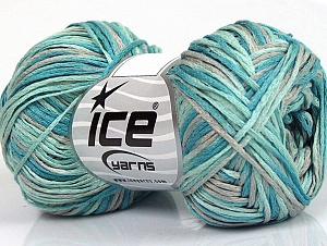 Fettuccia Fine Turquoise Shades, Light Grey