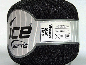 Viscose Star Fine Siyah
