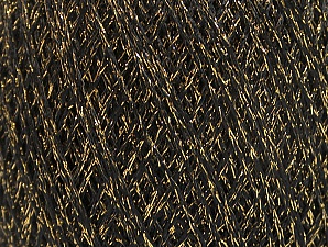 Viscose Star Fine Altın Siyah