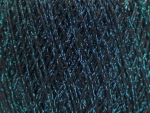 Viscose Star Fine Turkuaz Siyah