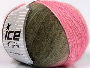 Angora Design Pink Shades, Grey, Brown, White