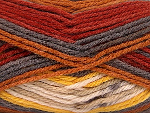 Sale Sock Yarn Sarı Gri Krem Bakır