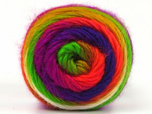 Rainbow Gold, Green, Neon Orange, Purple, Blue