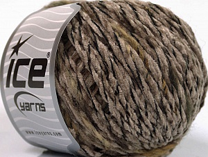 Chenille Wool Flamme Camel, Brown Shades, Black