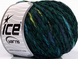 Chenille Wool Flamme Turkuaz Açık Yeşil Kot Mavisi Koyu yeşil