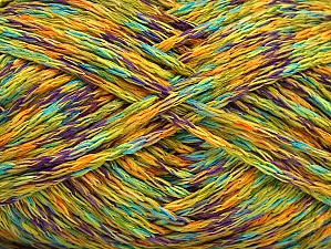 Cactus Tropical Green, Gold, Purple, Turquoise